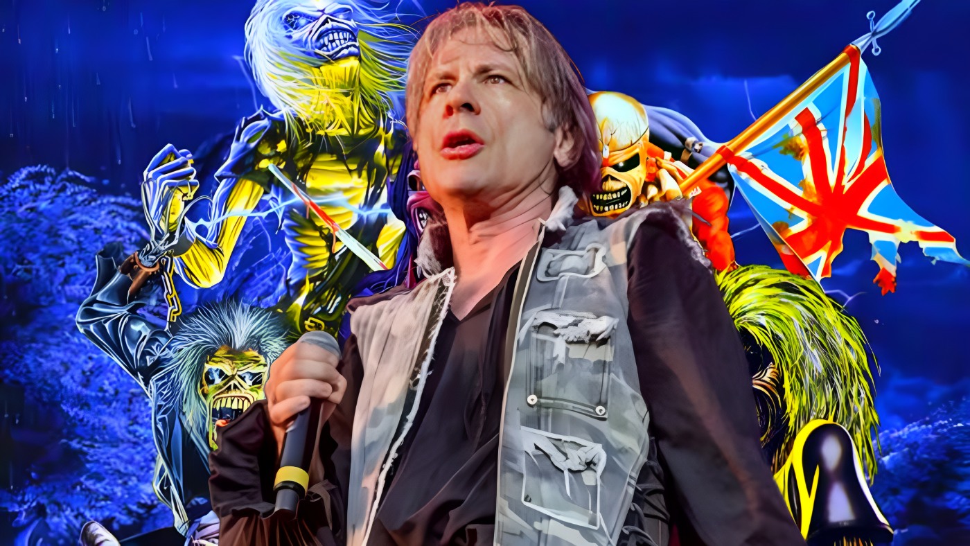 Bruce Dickinson, vocalista da banda Iron Maiden.