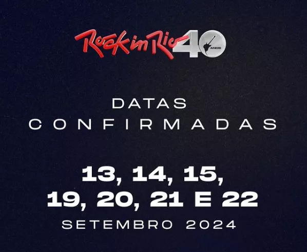 Rock in Rio 2024 | Datas Confirmadas e Itaú como Patrocinador Máster