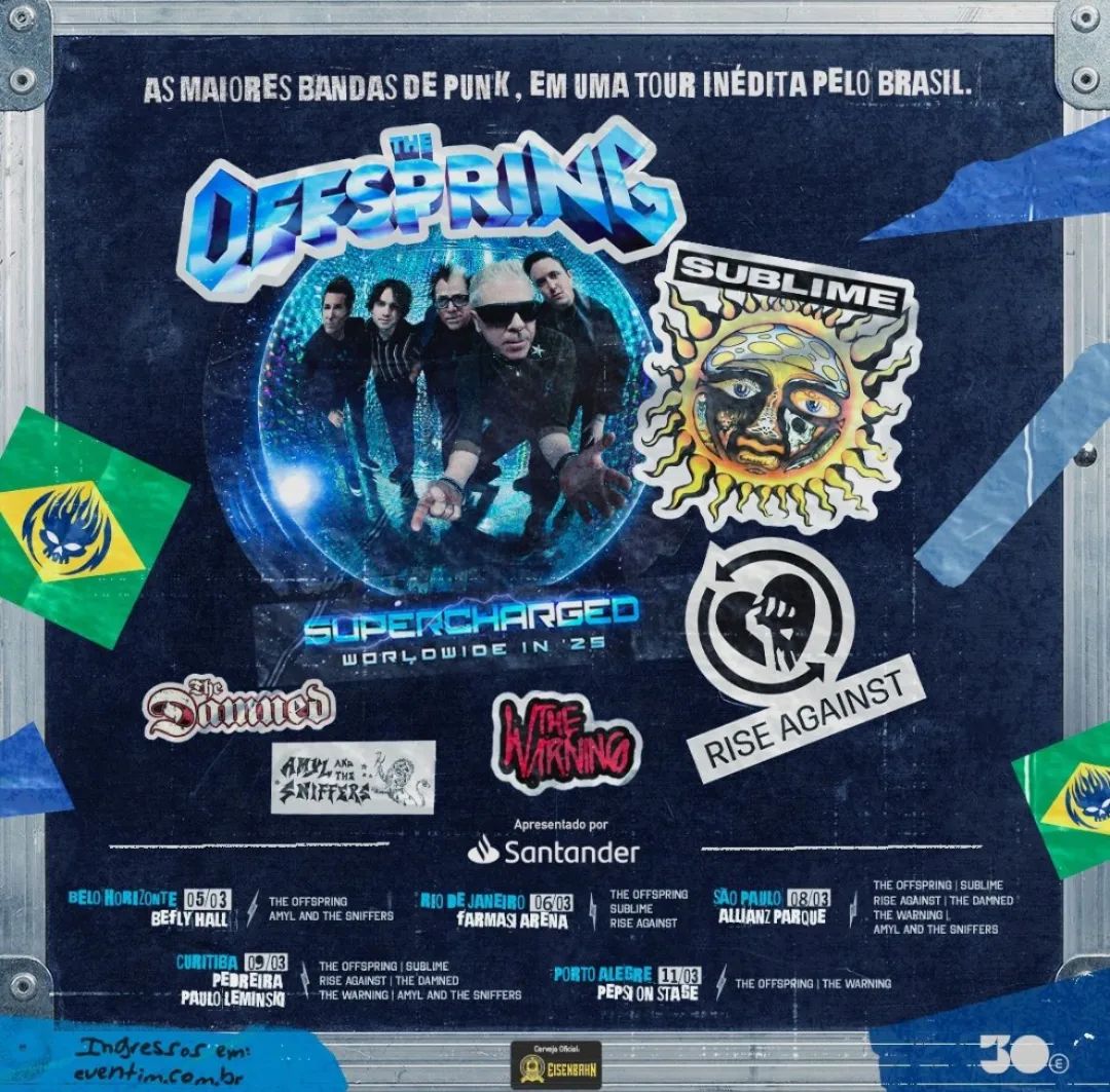 The Offspring anuncia turnê no Brasil