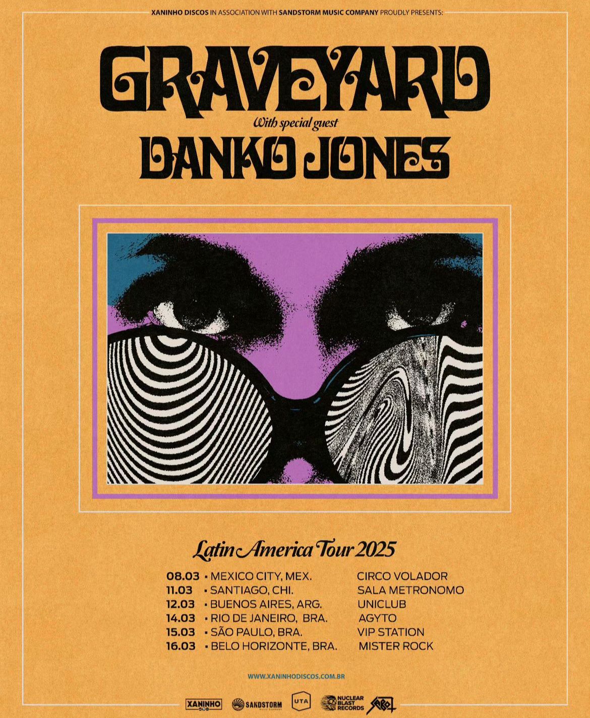Graveyard e Danko Jones confirmam shows no Brasil em 2025