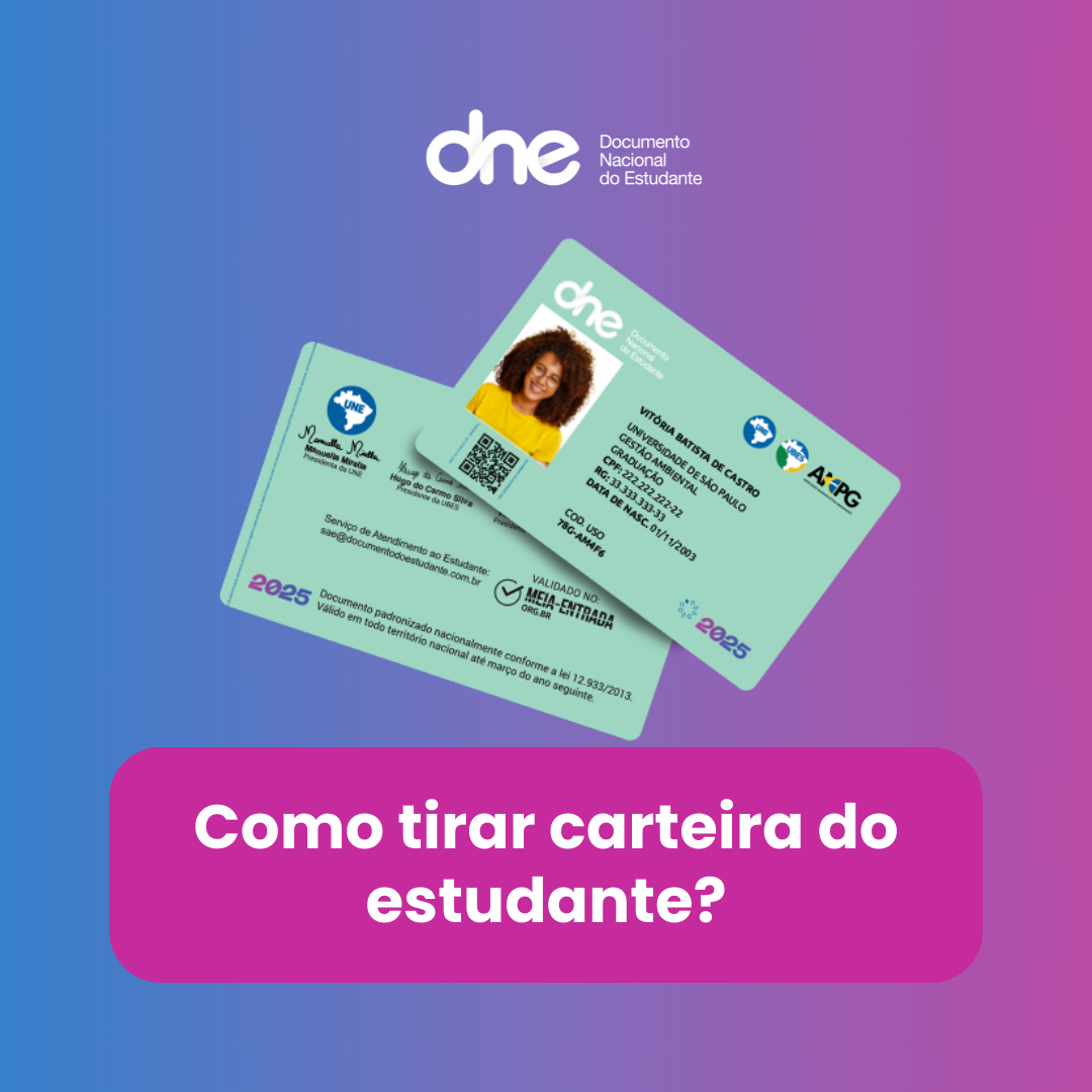 Como tirar carteira do estudante?