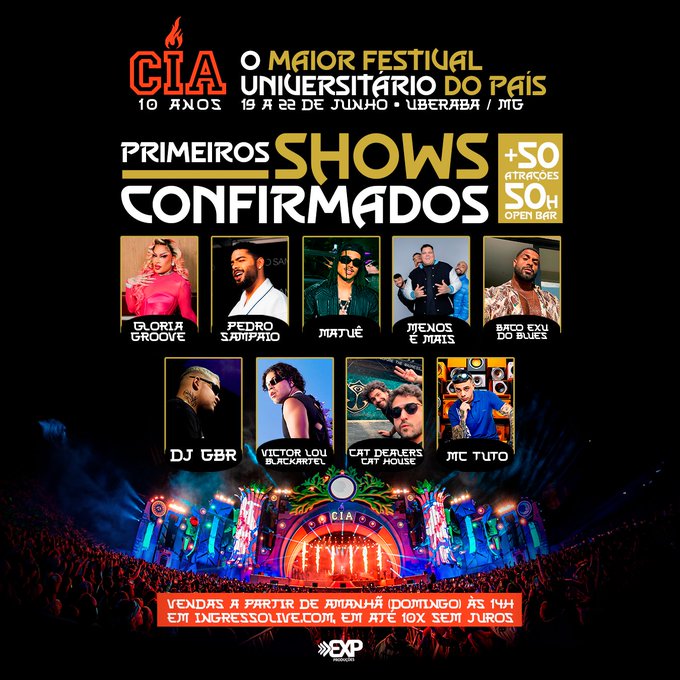 MENOS É MAIS NO CIA – EDIÇÃO DE 10 ANOS!