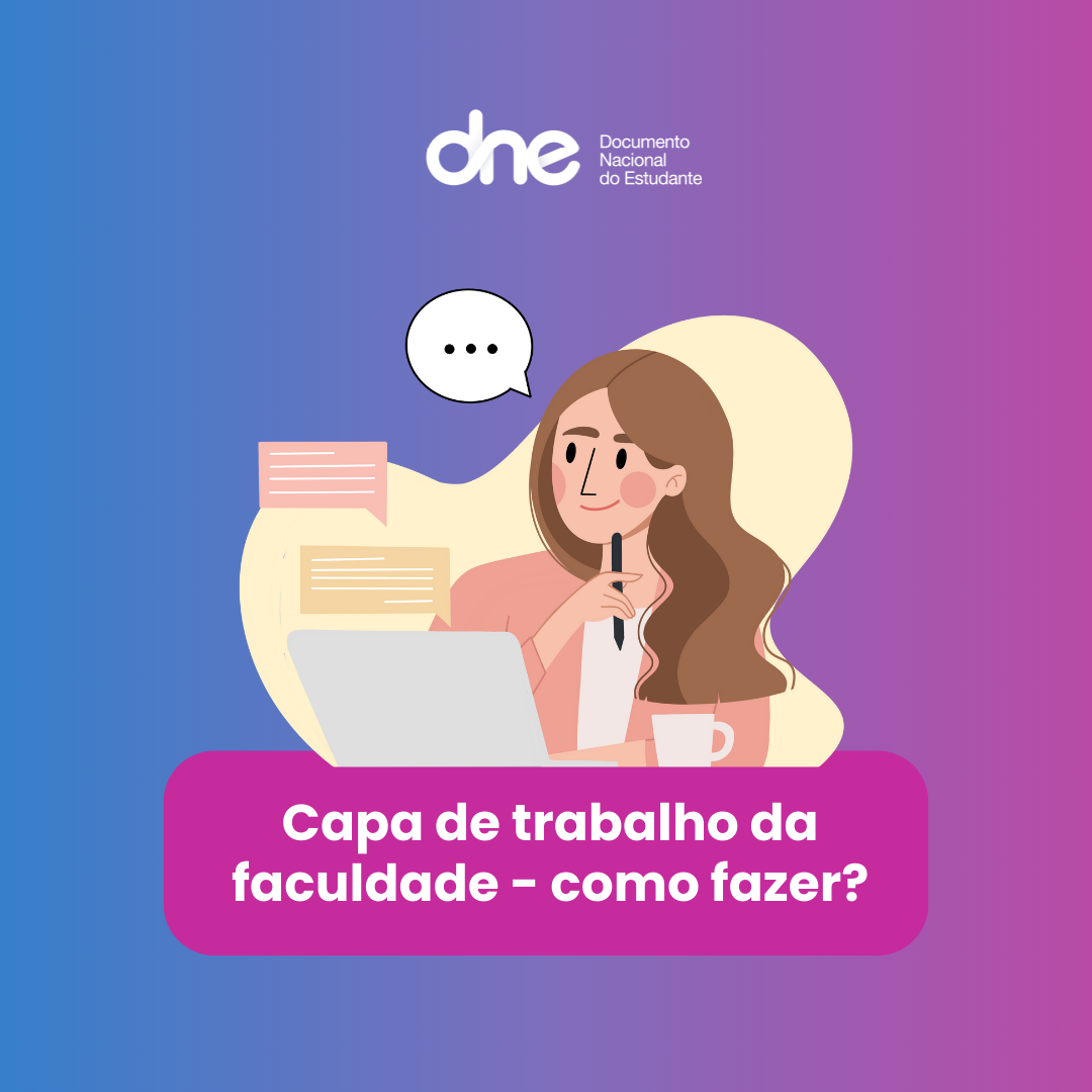 Capa de trabalho da faculdade