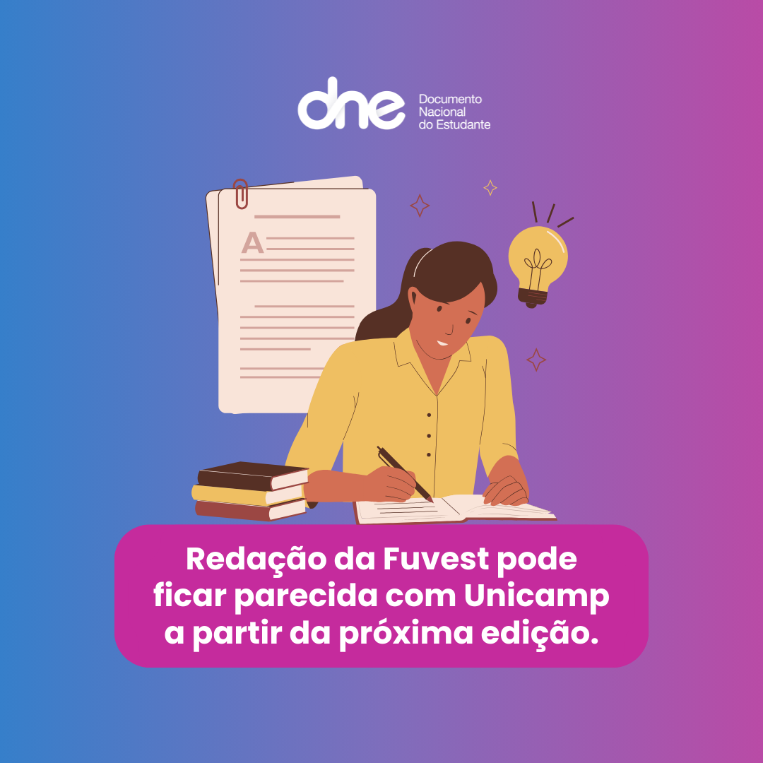 Redação da Fuvest pode ficar parecida com Unicamp a partir da próxima edição; veja mais mudanças