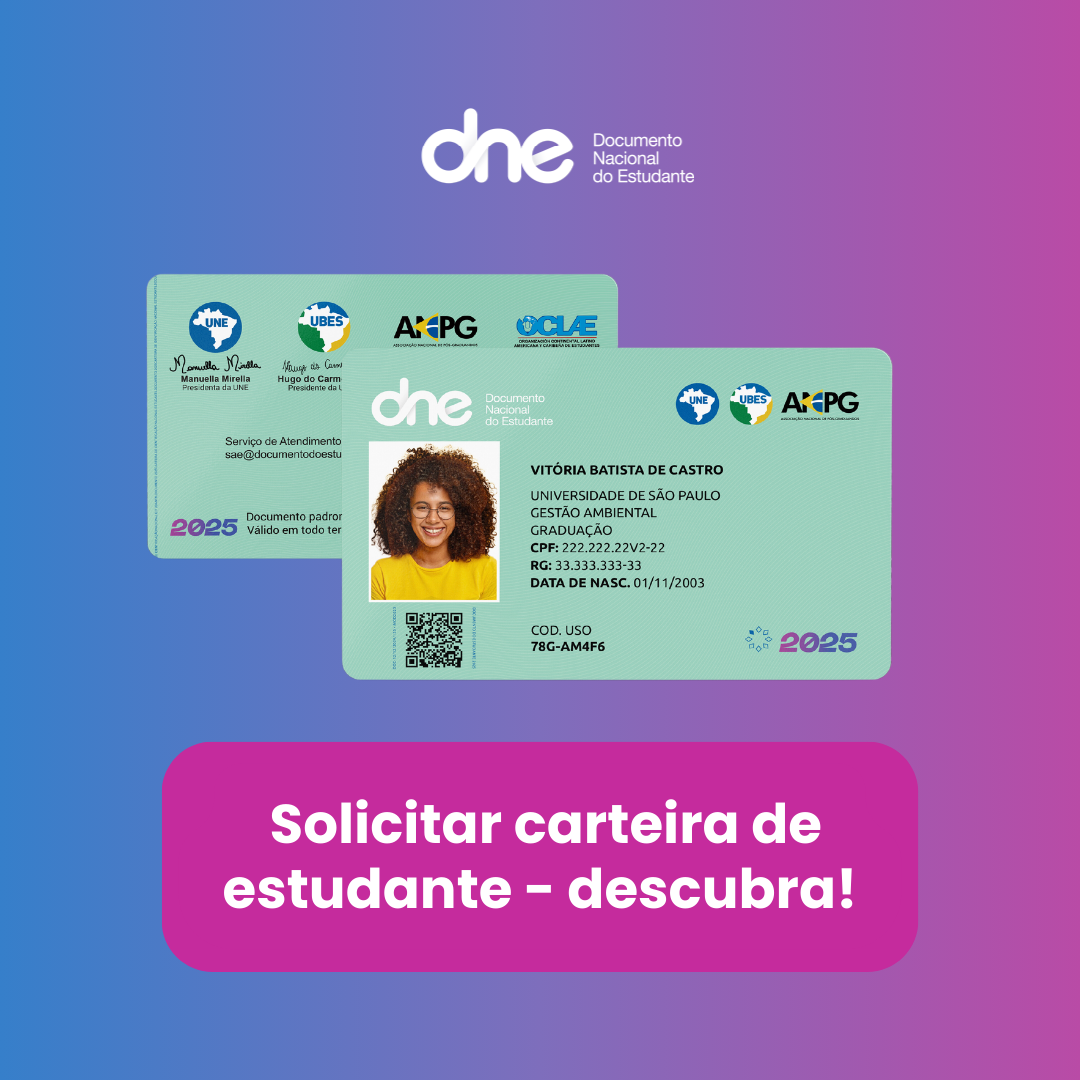 Solicitar carteira de estudante