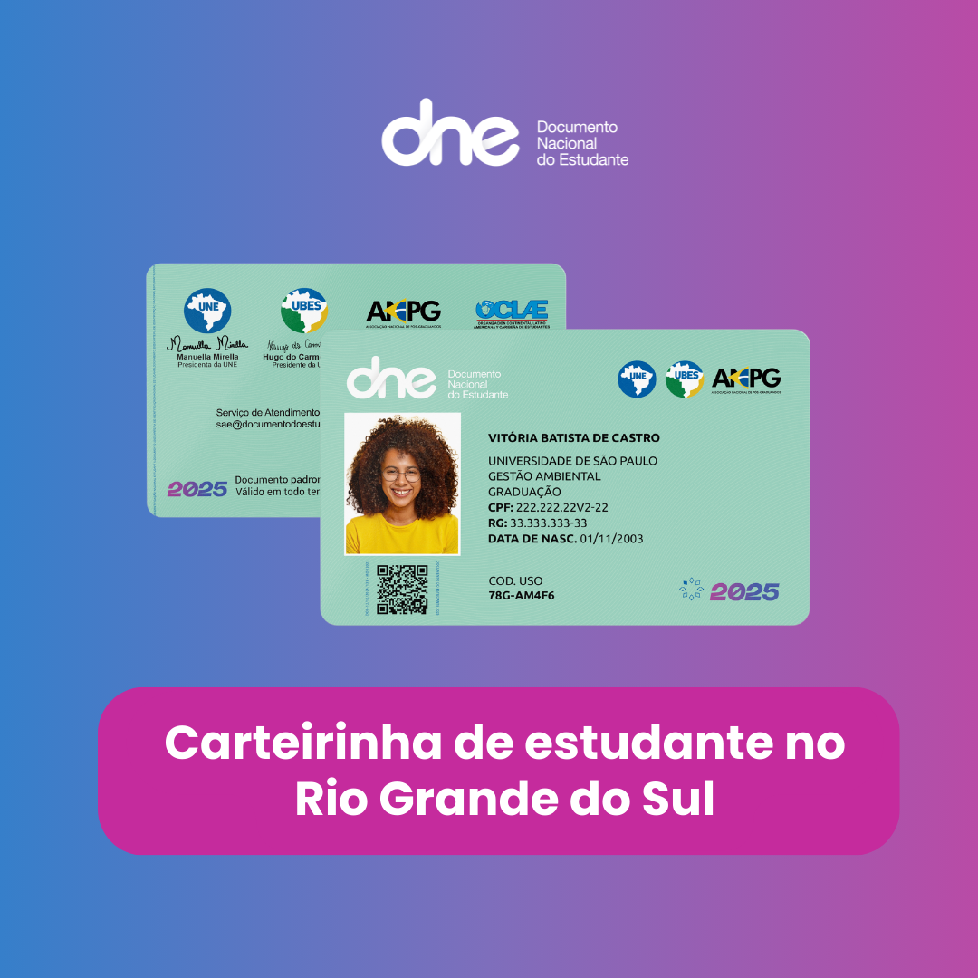 Carteirinha de Estudante RS