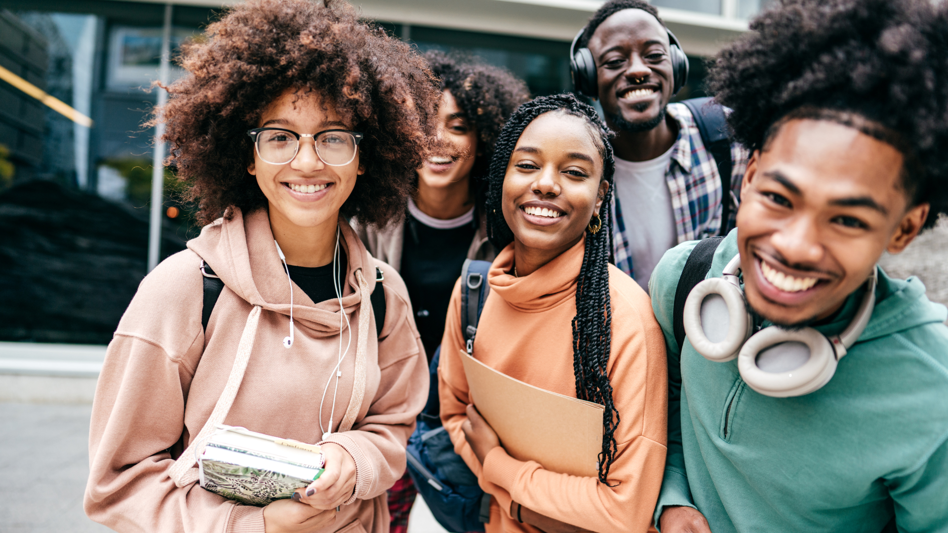 Jovens estudantes