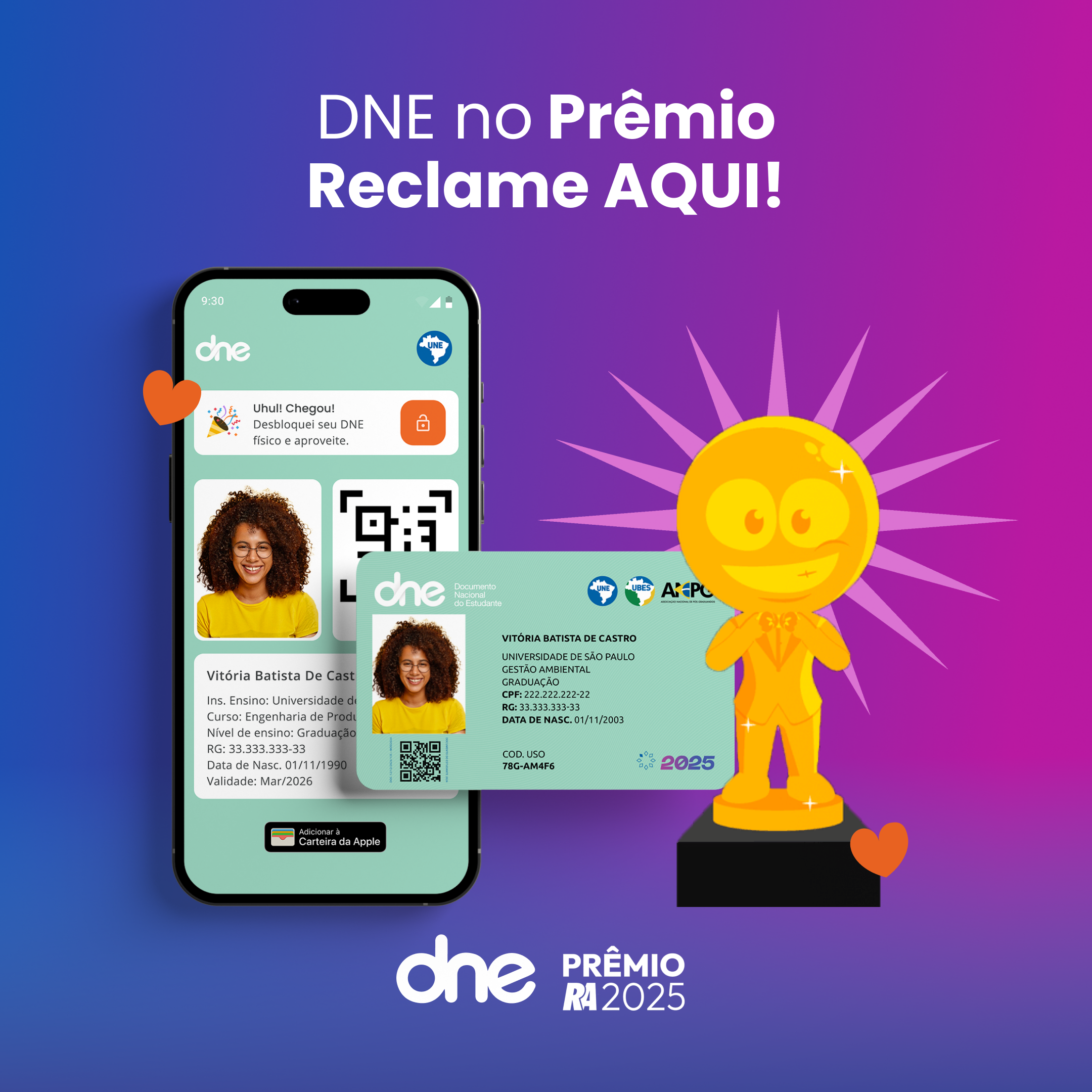 Documento do Estudante Reclame Aqui: Reconhecimento Nacional