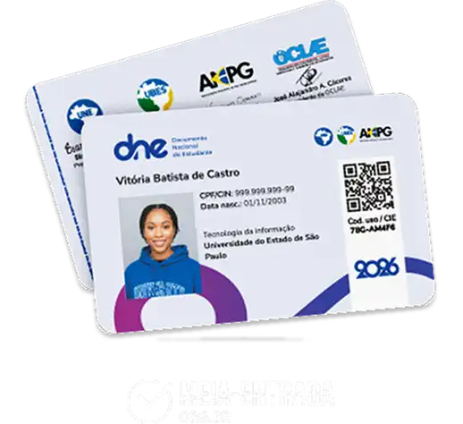 Carteiras de estudante DNE - física e digital