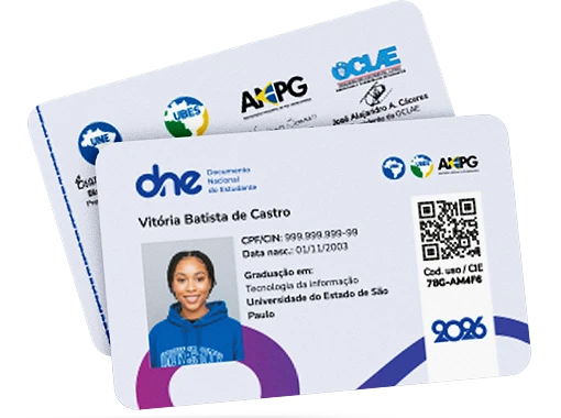 Carteira de estudante DNE